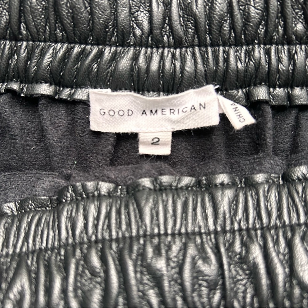 Good American Faux Leather Mini Skirt Size 2 Small - Picture 5 of 5